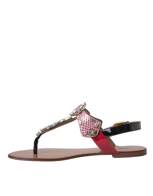Sandalias de tiras embellished de Dolce Gabbana - Image 5