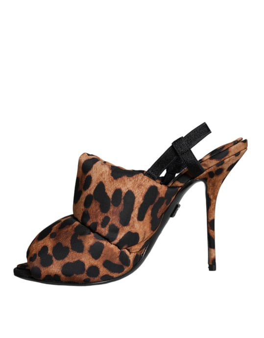 Sandalias Slingback de Leopardo Puf - Image 5
