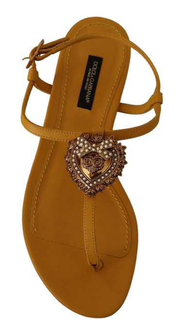 Sandalias Dolce Gabbana Amarillas La9729 - Image 2