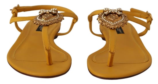 Sandalias Dolce Gabbana Amarillas La9729 - Image 3