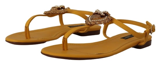 Sandalias Dolce Gabbana Amarillas La9729 - Image 4