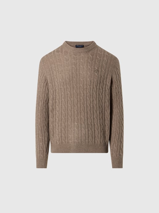 Suéter de punto trenzado con cuello redondo North Sails - Image 3