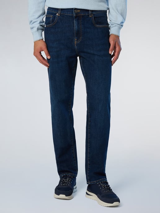 Jeans a rayas de denim reciclado North Sails - Image 1