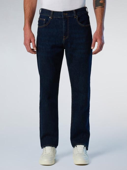 Jeans a rayas de denim reciclado North Sails - Image 1