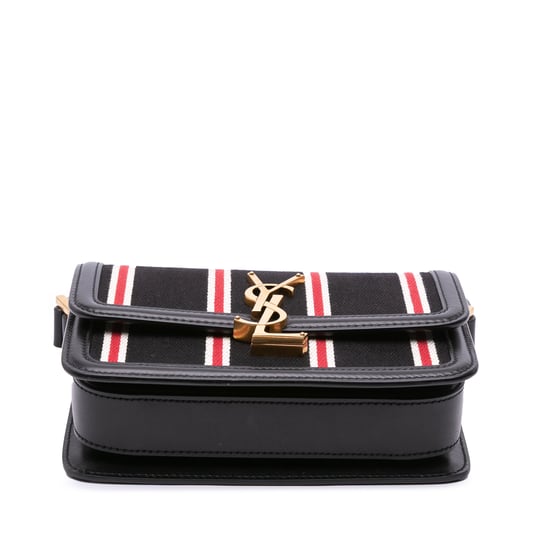 Bolso Mini Niki de Lona a Rayas - Image 3