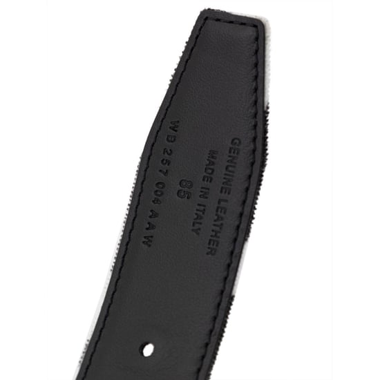 Cinturón con hebilla de pedrería y estampado de cebra - Image 3