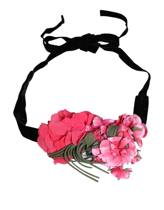Collar Choker de Terciopelo Floral - Image 1