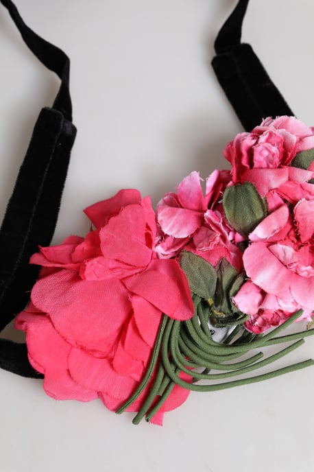 Collar Choker de Terciopelo Floral - Image 4