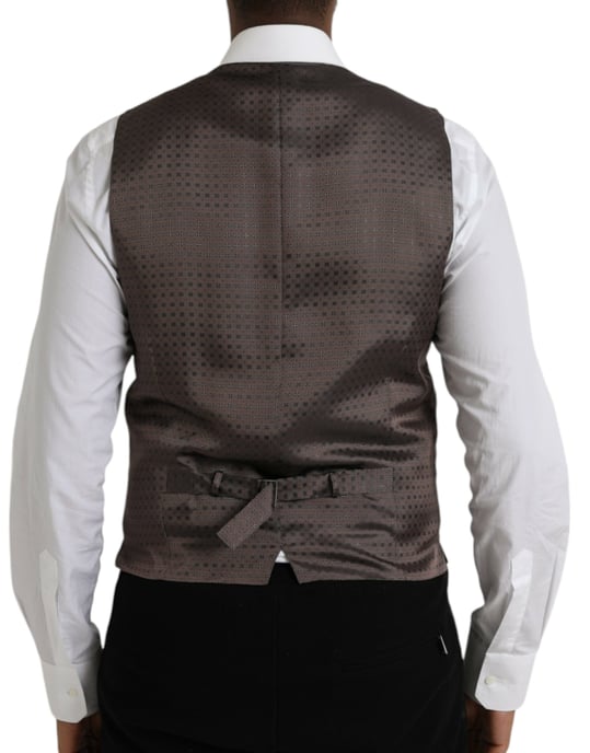 Chaleco Formal de Brillo Negro - Image 3