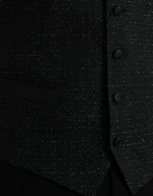 Chaleco Formal de Brillo Negro - Image 5