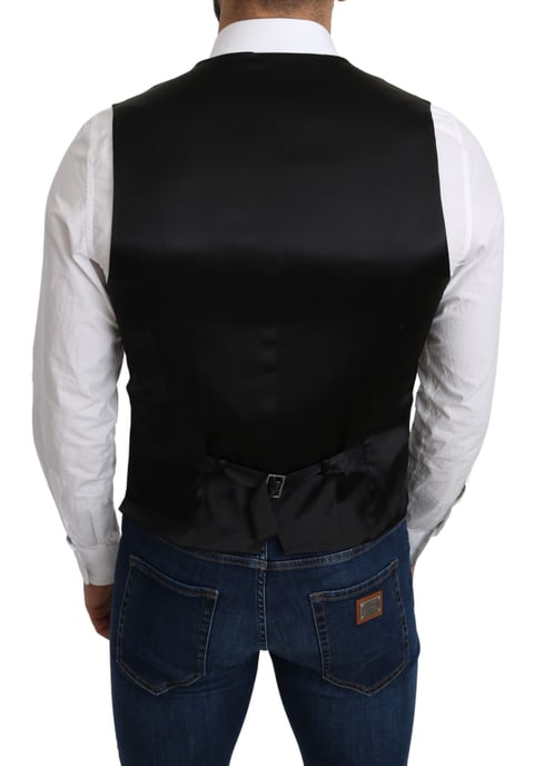 Chaleco Negro de Corte Clásico - Image 4