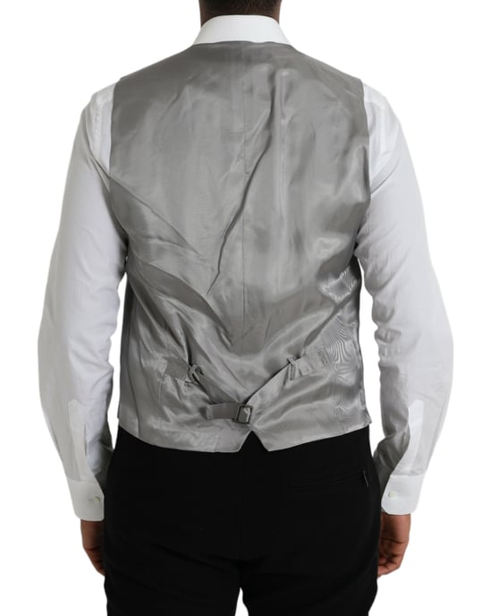 Chaleco Gris Estilo Sólido - Image 3