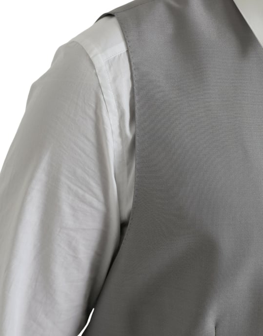 Chaleco Gris Estilo Sólido - Image 6