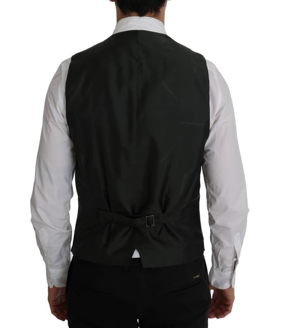 Chaleco Negro a Rayas Formales - Image 3