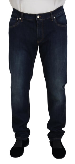 Jeans de pierna recta en tono oscuro - Image 1
