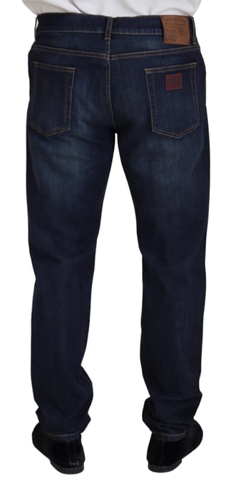 Jeans de pierna recta en tono oscuro - Image 3