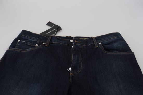 Jeans de pierna recta en tono oscuro - Image 4