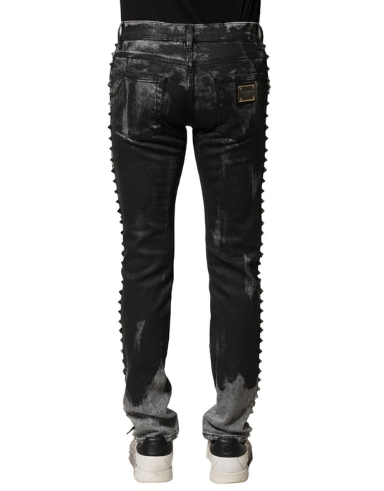Jeans Desgastados con Tachuelas - Image 4