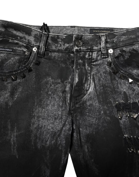Jeans Desgastados con Tachuelas - Image 5