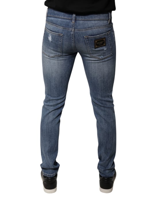 Jeans Rotos de Corte Ajustado - Image 4