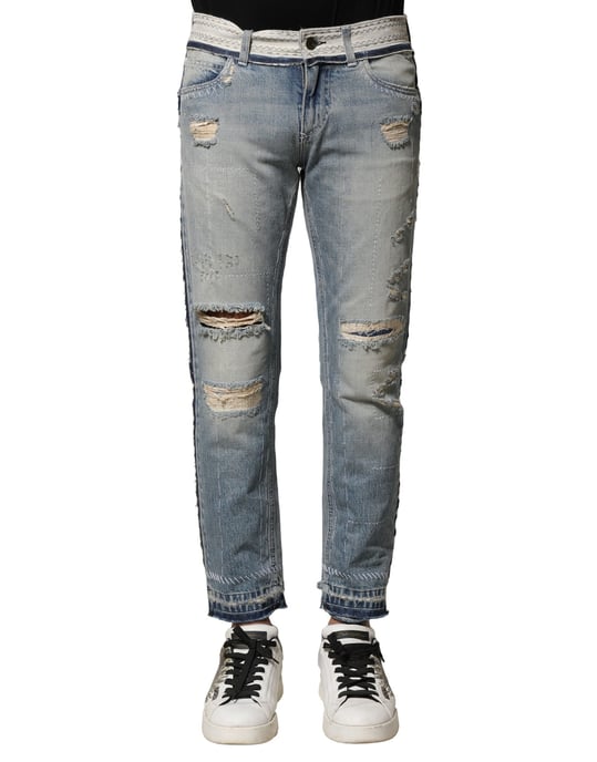 Jeans de mezclilla desgastados - Image 2