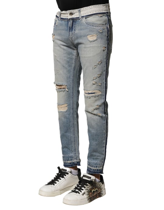 Jeans de mezclilla desgastados - Image 3
