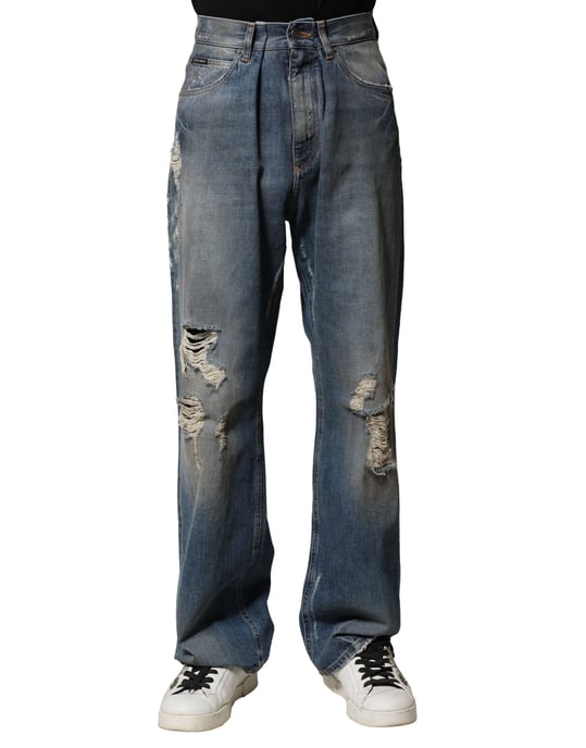 Jeans de mezclilla rasgados - Image 1