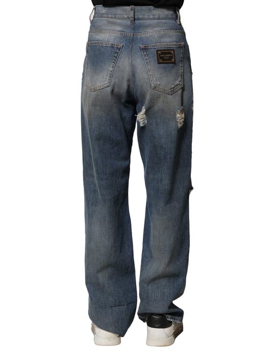 Jeans de mezclilla rasgados - Image 4