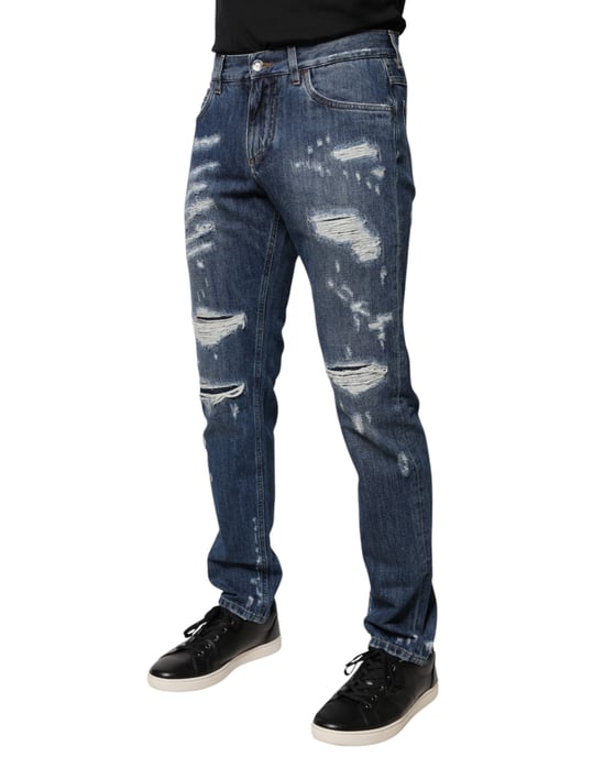 Jeans de mezclilla desgastados - Image 3
