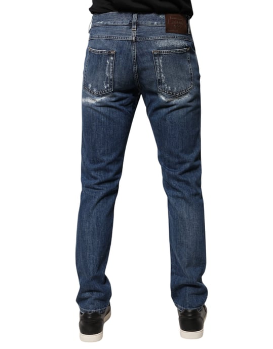 Jeans de mezclilla desgastados - Image 4
