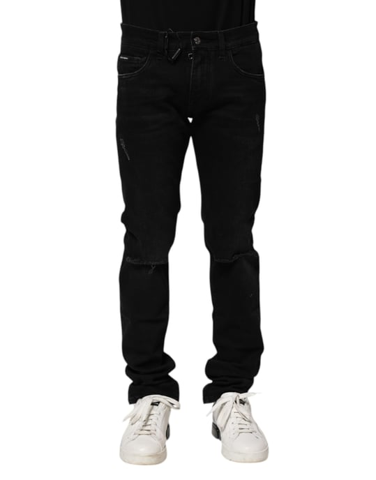 Jeans Ajustados Desgastados - Image 2