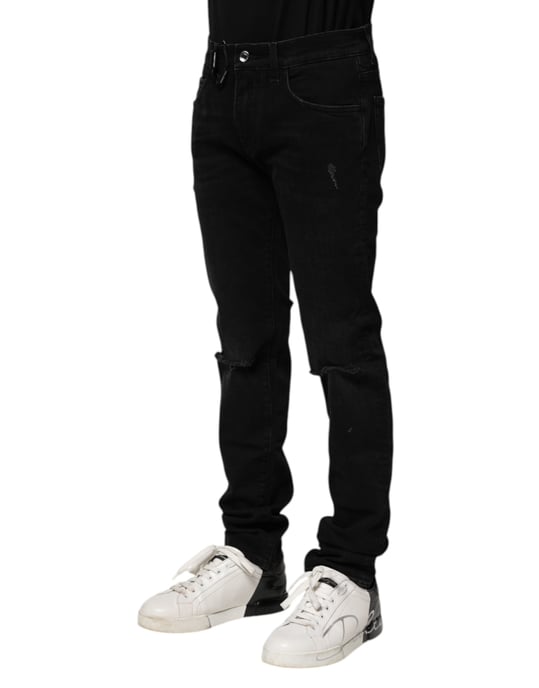 Jeans Ajustados Desgastados - Image 3