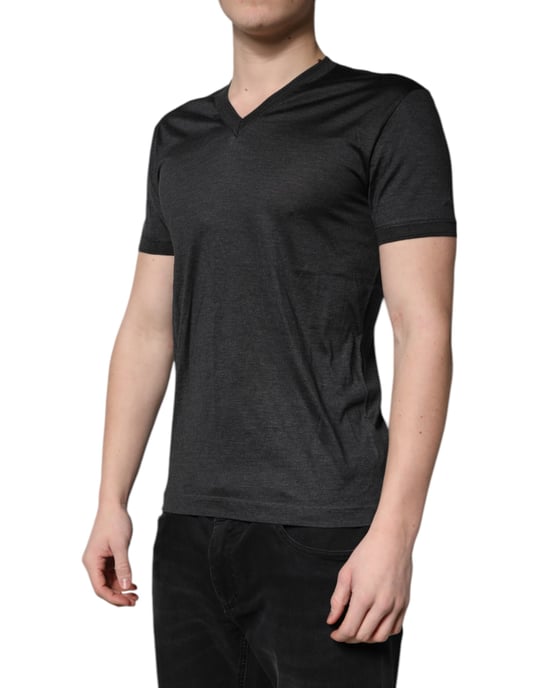 Camiseta de manga corta con escote en V - Image 3