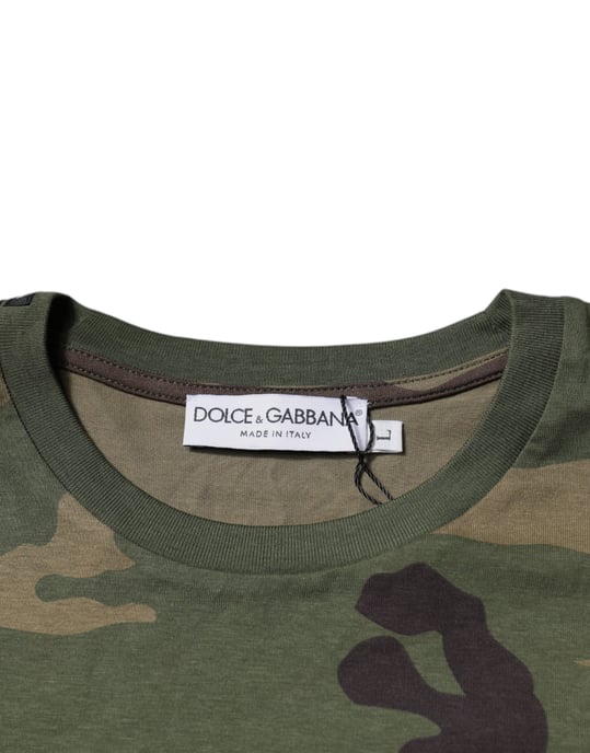 Camiseta de Camuflaje de Manga Corta con Cuello Redondo - Image 5