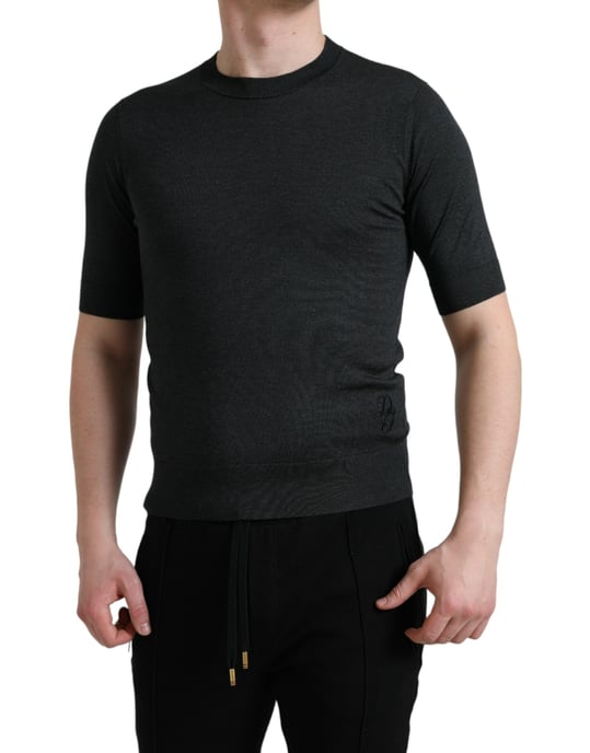 Camiseta de punto con cuello redondo Tsh84602 - Image 2