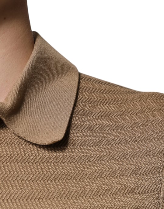 Camiseta de punto de polo de manga corta con canalé - Image 6