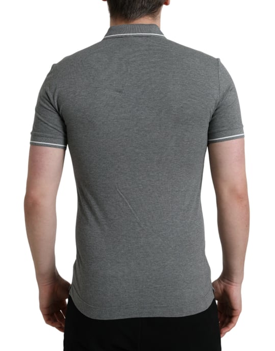 Camiseta Polo Corona Gris de Manga Corta - Image 3