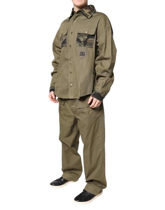 Conjunto de Camiseta y Pantalones de Parchwork de Camuflaje - Image 3