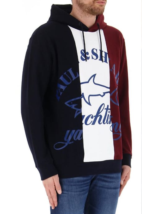 Sudadera con Capucha de Panel Tricolor Yachting - Image 3