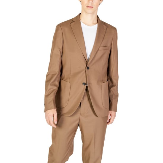 Traje de dos piezas de algodón marrón - Image 5