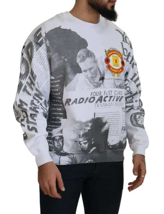 Sudadera de Cuello Redondo con Estampado de Collage - Image 2