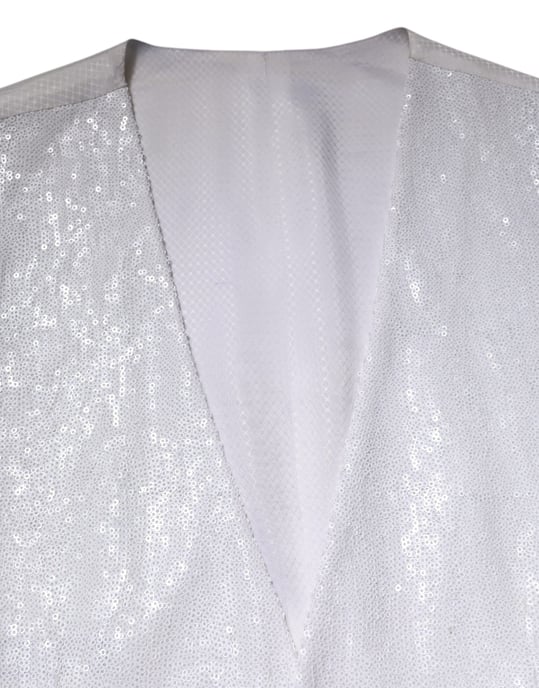 Chaleco Blanco Con Lentejuelas - Image 5