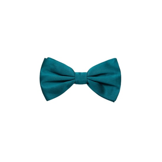 Corbata de moño de seda verde azulado - Image 1