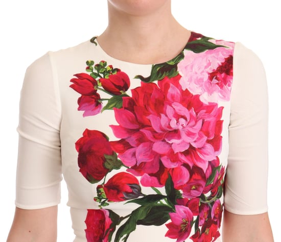 Vestido Midi con Estampado Floral y Mangas Cortas - Image 2
