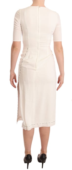 Vestido Midi con Estampado Floral y Mangas Cortas - Image 3