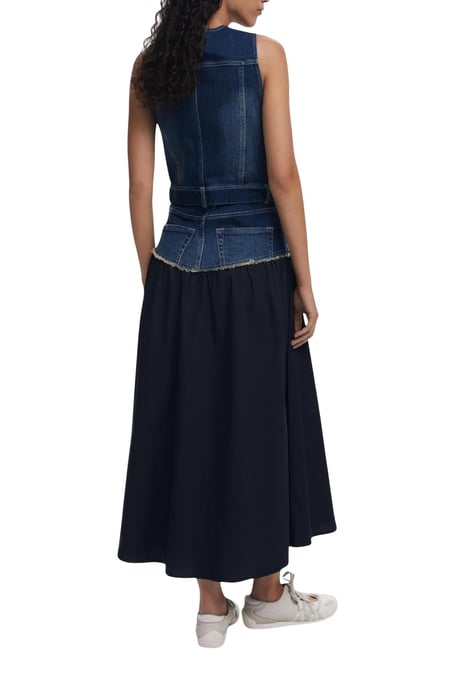 Vestido midi de mezclilla - Image 3