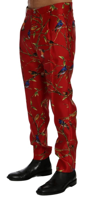 Pantalones de Seda con Estampado de Pájaros - Image 2