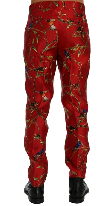 Pantalones de Seda con Estampado de Pájaros - Image 3