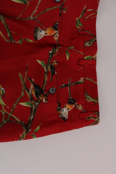 Pantalones de Seda con Estampado de Pájaros - Image 5