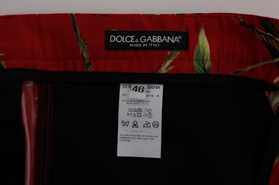 Pantalones de Seda con Estampado de Pájaros - Image 6